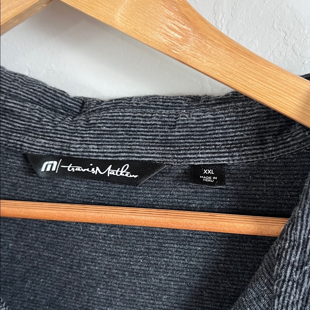 Travis Mathew Charcoal Polo Shirt - Picture 2 of 4